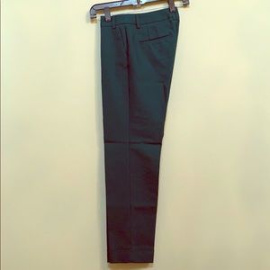 Express editor slim cuffed pant dark green